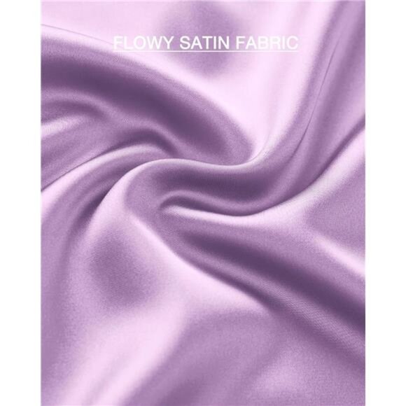 Womens Long Satin Skirt Elegant Violet - Picture 6 of 6